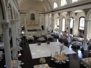 white dance floor rental los angeles --vibiana downtown